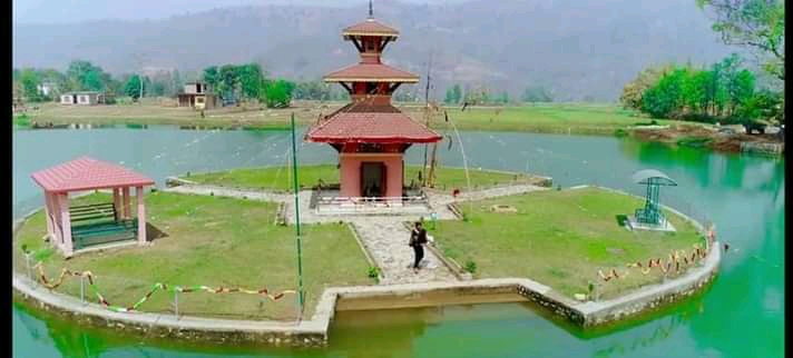 रामपुरको तालपोखराको स्तर उन्नति अन्तिम चरणमा