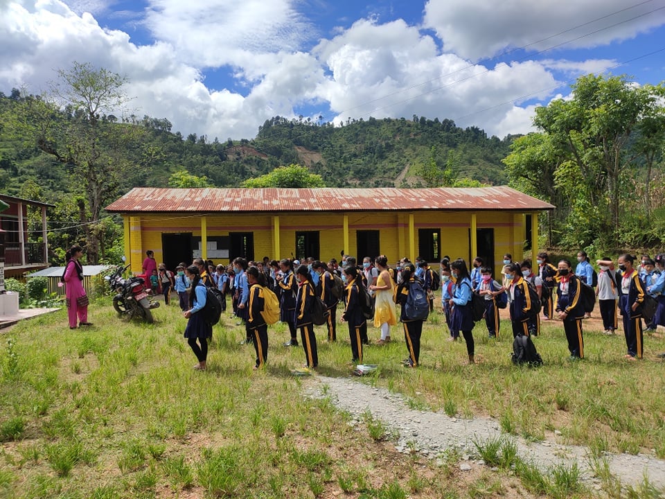 कोरोना को कारण पाल्पाको एक विद्यालय बन्द