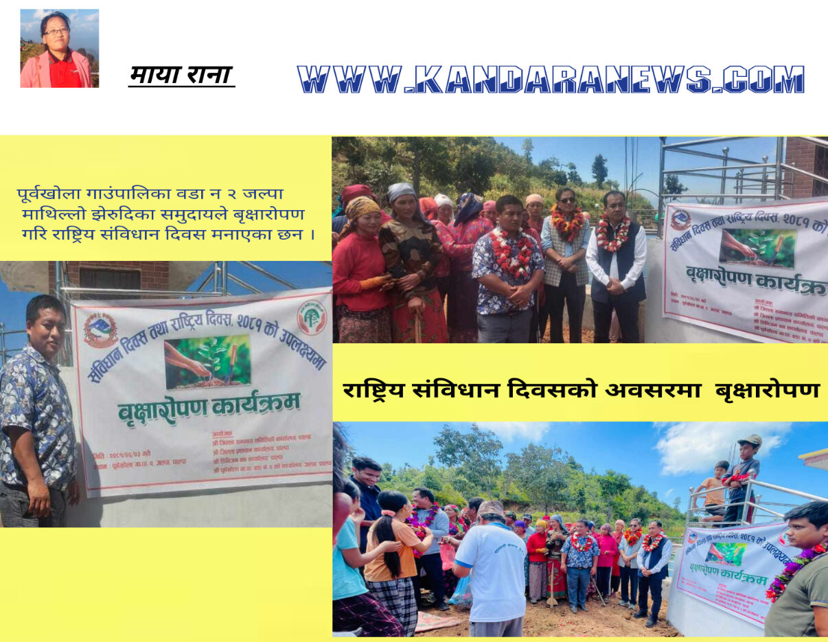 राष्ट्रिय  संविधान दिवसको अवसरमा  बृक्षारोपण