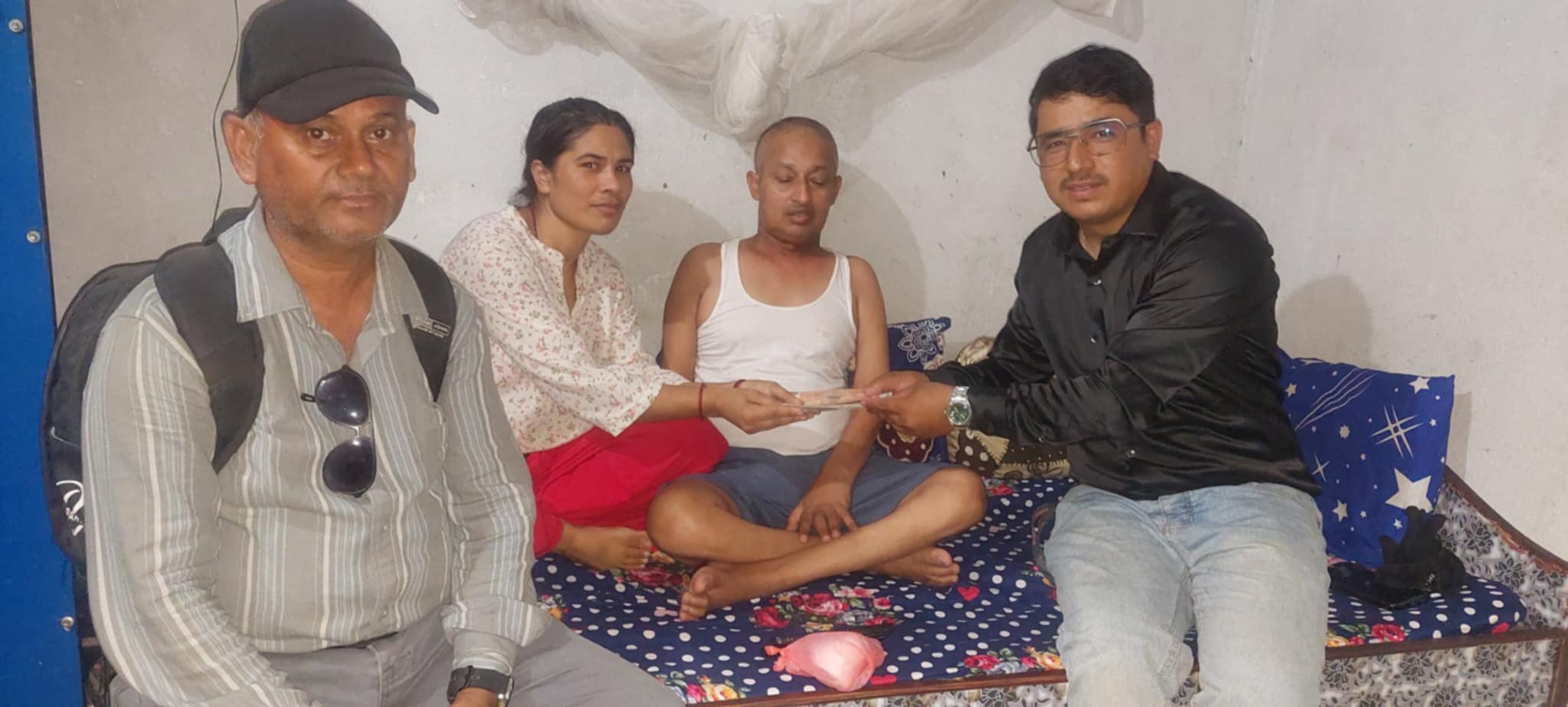 पाल्पाली सेवासमाज दोहा-कतारद्वारा क्यान्सर पीडितलाई रु ४०,०२५ सहयोग