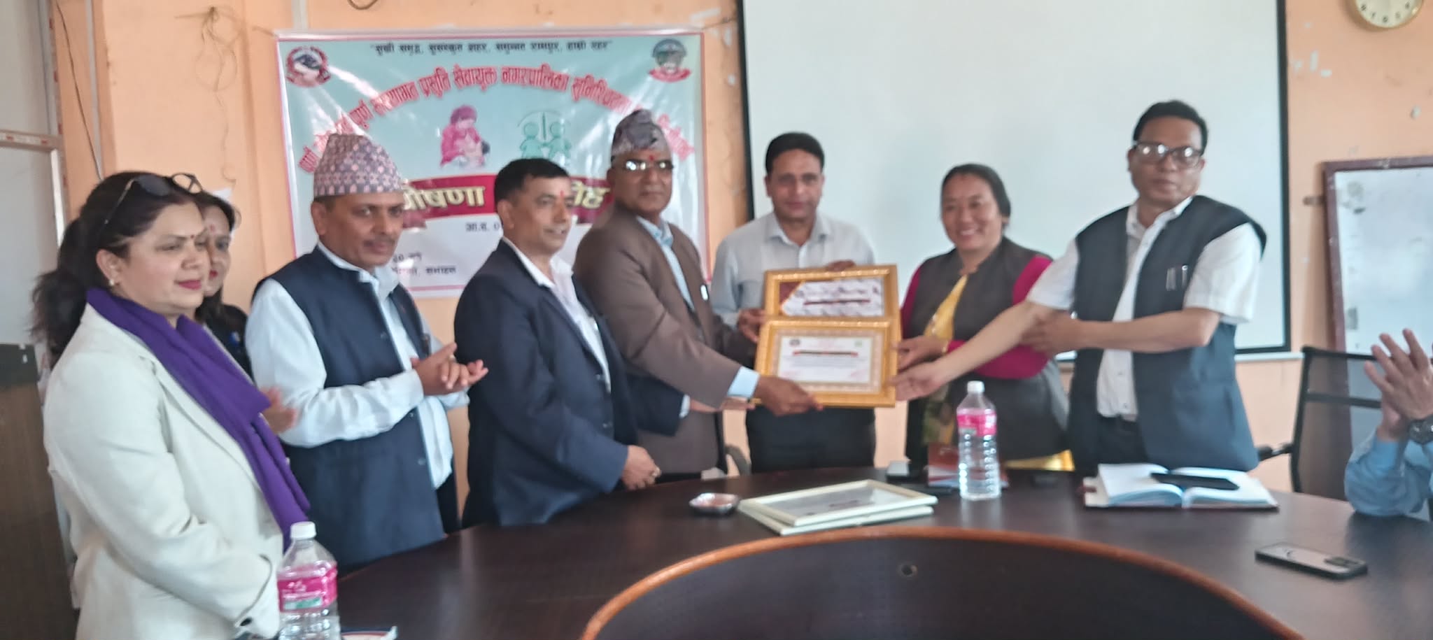 रामपुर नगरपालिका पूर्ण खोप तथा पूर्ण संस्थागत प्रसुति सेवायुक्त घोषणा